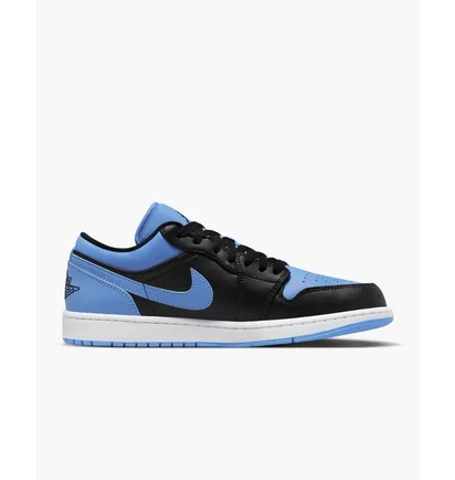 Кросівки чоловічі Air Jordan 1 Low Shoes Black/Blue 553558-041