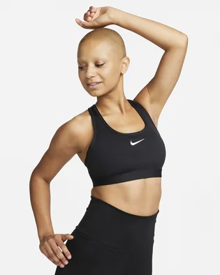 Топ женский Nike Swoosh Medium Support Black DX6821-010