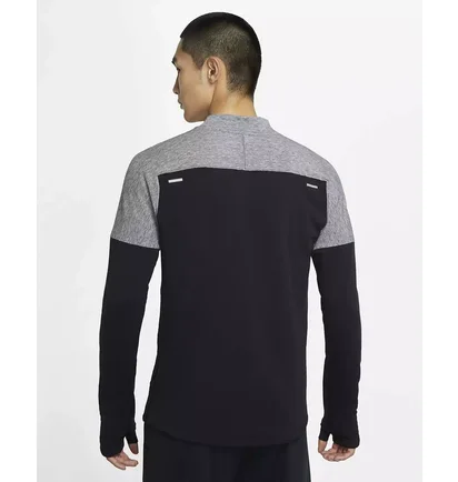 Лонгслів чоловічий Nike Therma Fit Run Division Sphere Grey/Black DV8110-010