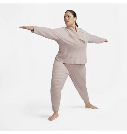 Штани жіночі Nike Yoga Luxe Różówy Grey DD9607-601