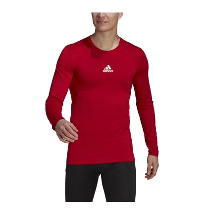 Лонгслив мужской Adidas Techfit Shirt Red GU7336