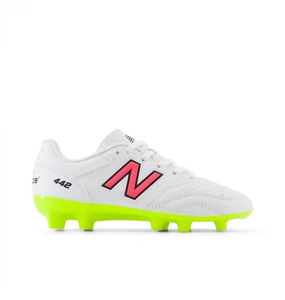 Бутси унісекс New Balance 442 Academy Jnr Fg V2 Shoes White JS43FWH2