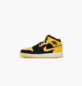 Кроссовки детские Air Jordan 1 Mid Se Black/Orange HJ5940-071