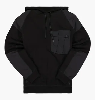 Худи мужское Maharishi Maha Tech Hooded Sweat Black 3538