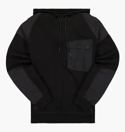 Худи мужское Maharishi Maha Tech Hooded Sweat Black 3538