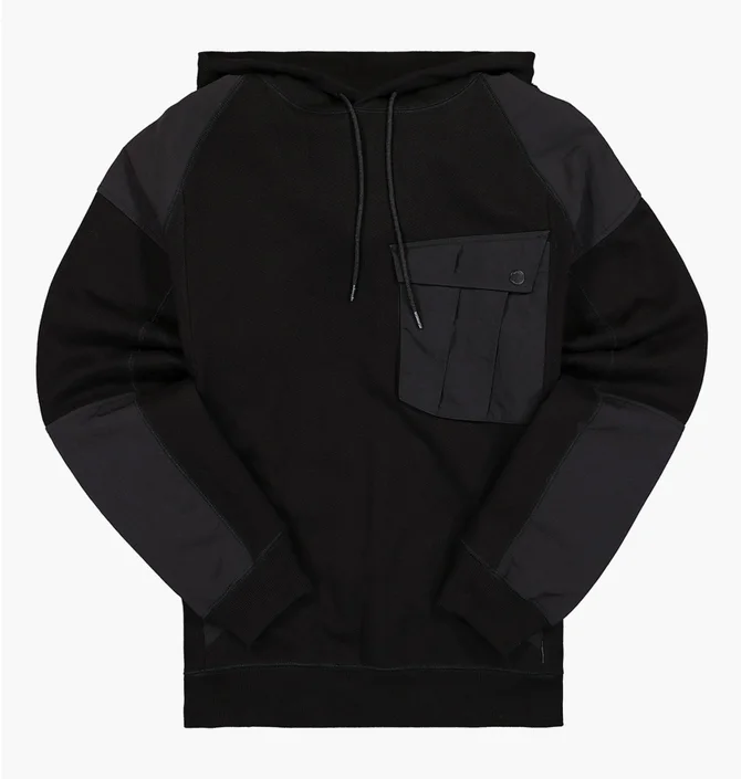 Худи мужское Maharishi Maha Tech Hooded Sweat Black 3538