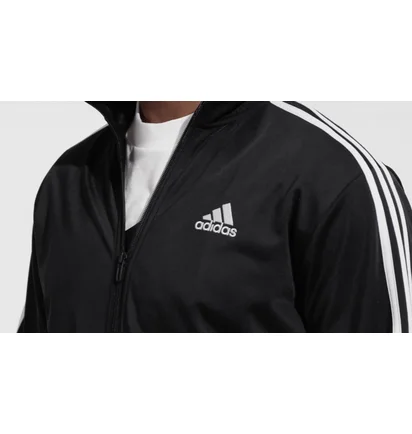 Спортивний костюм чоловічий Adidas Sportswear Basic 3-Stripes Tricot Track Suit Set Black Ic6747