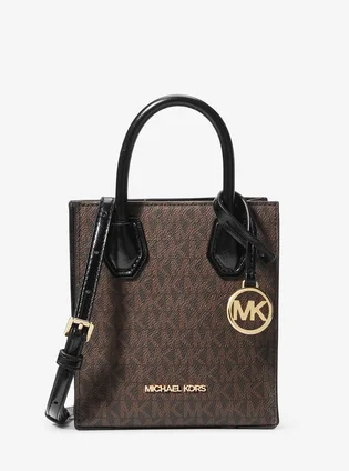 Сумка жіноча Michael Kors Mercer Extra-Small Signature Logo Crossbody Bag Brown 35H3GM9C0B-BROWN-BLACK-79730