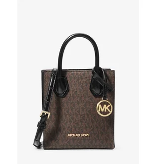 Сумка жіноча Michael Kors Mercer Extra-Small Signature Logo Crossbody Bag Brown 35H3GM9C0B-BROWN-BLACK-79730