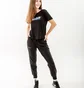 Футболка женская AUSTRALIAN Logo Flowers Tee Jersey V Black LSDTS0027-003