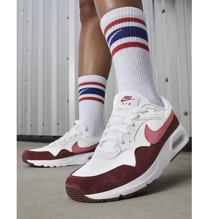 Кросівки жіночі Nike Air Max Sc White/Bordo FJ3242-100