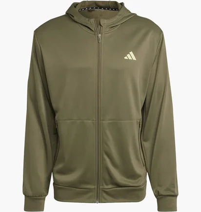 Толстовка мужская Adidas Tr-Es+ Fz Ja Olive IJ9613