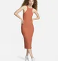 Платье женское Nike Sportswear Chill Rib Slim Sleeveless Midi Dress Orange FN3679-825