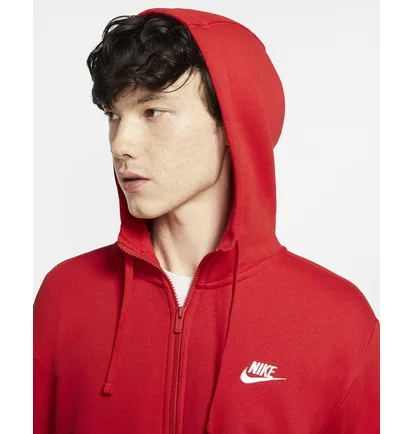 Толстовка чоловіча Nike Mens Full-Zip Hoodie Red Bv2645-657