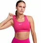 Топ женский Nike Stanik Swoosh Medium Support Pink DX6821-615
