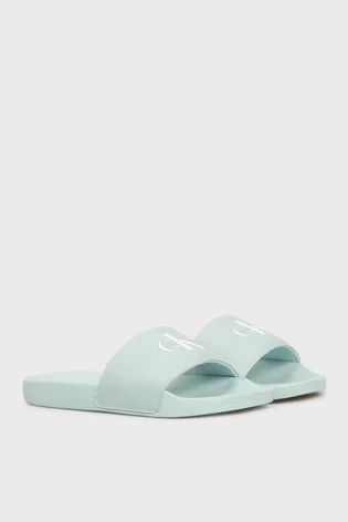 Тапочки мужские Calvin Klein Slide Monogram Turquoise YW0YW01835-TGW