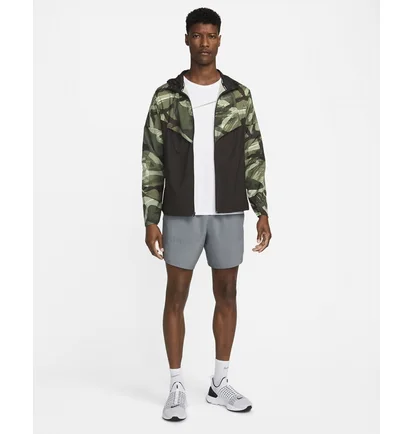 Олимпийка мужская Nike Windrunner Camo/Green Dv5199-386