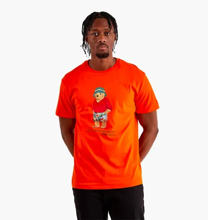 Футболка мужская Polo Ralph Lauren Polo Bear Tee Orange 710854497022