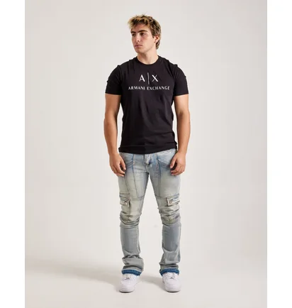 Футболка мужская Armani Exchange Mini Icon Logo Tee Black 8NZTCJZ8H4Z1200