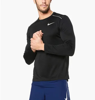 Лонгслів чоловічий Nike Dri-Fit Miller Running Black AJ7568-010