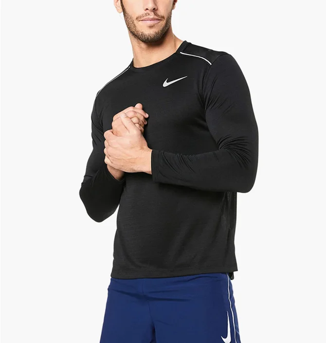 Лонгслив мужской Nike Dri-Fit Miller Running Black AJ7568-010