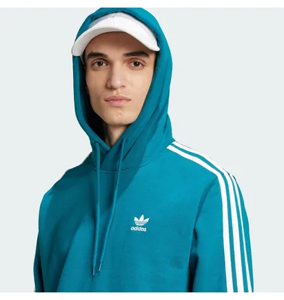 Худи мужское Adidas Adicolor Classics 3-Stripes Turquoise IZ2344