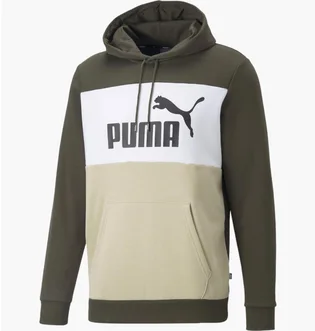 Худи мужское Puma Essentials+ Colorblock Olive 670168-64