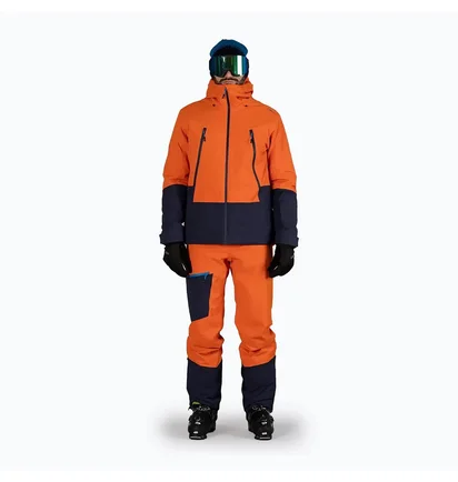 Куртка чоловіча CMP Fix Hood Twill Orange/Blue 34W2037-B595