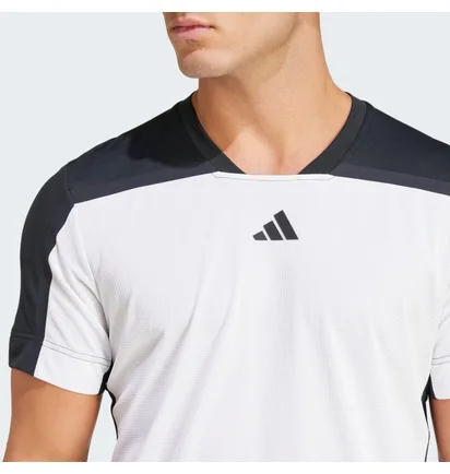 Футболка чоловіча Adidas Tennis Heat.Rdy Pro Freelift T-Shirt White/Black IS8967