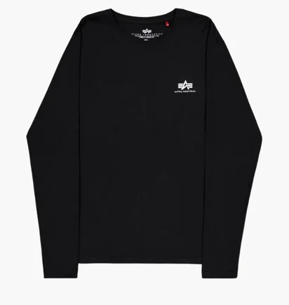Лонгслив мужской Alpha Industries Basic Black 198517-03-BLACK