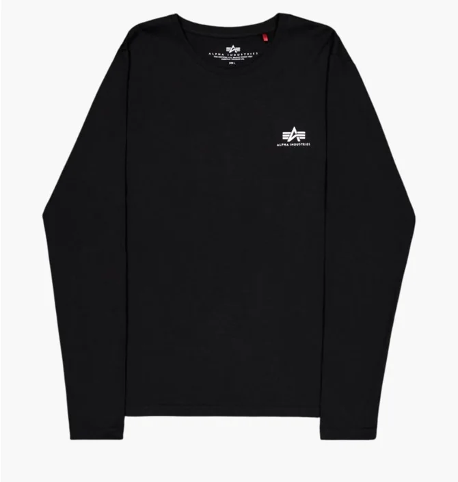 Лонгслив мужской Alpha Industries Basic Black 198517-03-BLACK