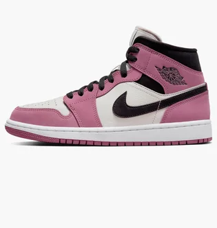 Кроссовки женские Air Jordan 1 Mid Pink/White Dc7267-500