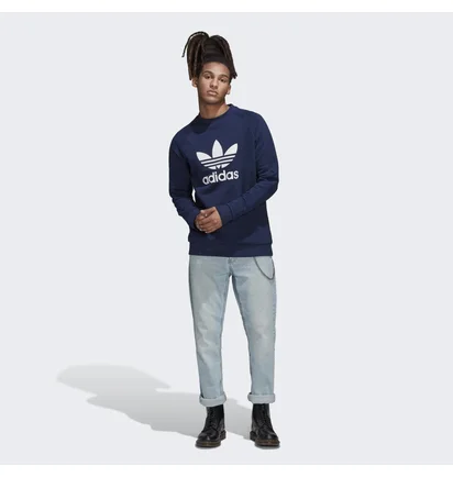Свитшот мужской Adidas Adicolor Classics Trefoil Crewneck Sweatshirt Black Hk5294