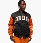 Бомбер мужской Air Jordan Brooklyn Collegiate Varsity Black/Orange HV0099-011