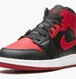 Кроссовки детские Air Jordan Air 1 Mid Red/Black 554725-074