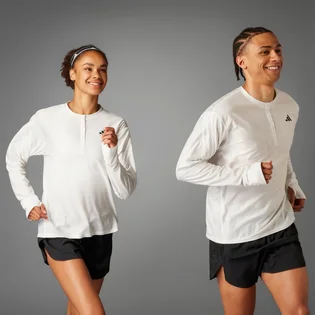 Лонгслів унісекс Adidas Made To Be Remade Running Henley White IN8148