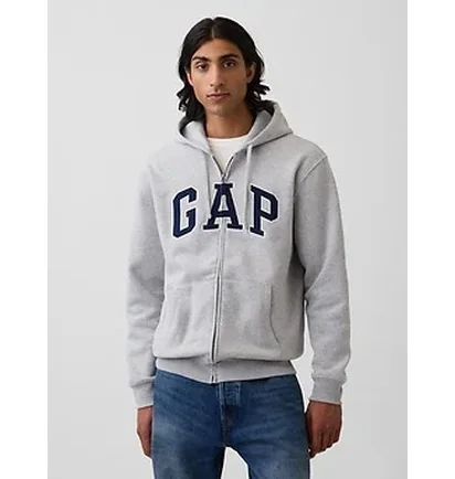 Толстовка унисекс Gap Vintagesoft Arch Logo Grey 715005321