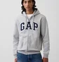 Толстовка унисекс Gap Vintagesoft Arch Logo Grey 715005321