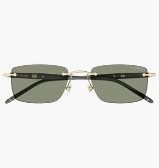 Солнцезащитные очки MONT BLANC Green/Gold MB0344S-005-54