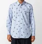 Сорочка чоловіча Comme des Garcons X Lacoste Light Blue FL-B004