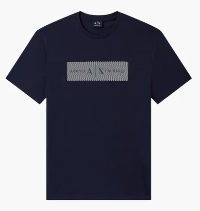 Футболка мужская Armani Exchange Logo Blue XM002505-AF10356-UB101