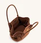 Сумка женская JW PEI Hana Medium Faux Suede Tote Bag Brown BB2024BG92777JWP