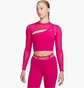 Топ женский Nike Pro Long-Sleeve Cropped Top Pink FB5683-615
