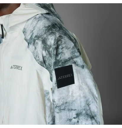 Куртка мужская Adidas Nat Geo Wind.Rdy White/Grey JD5838