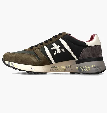 Кросівки чоловічі Premiata MenS Sneaker Lander Green/Brown VAR.6905