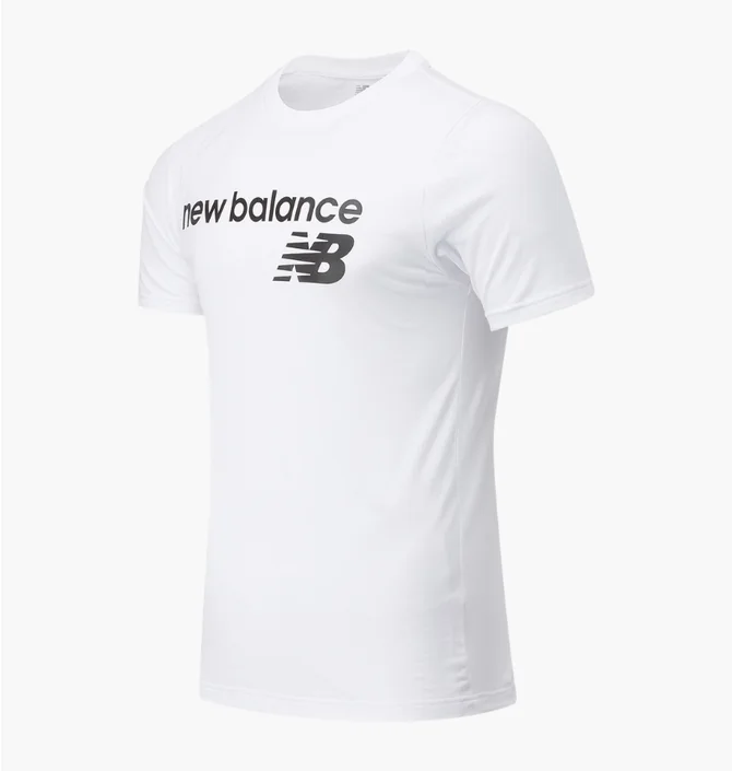 Футболка чоловіча New Balance Classic Core Logo White MT03905WT