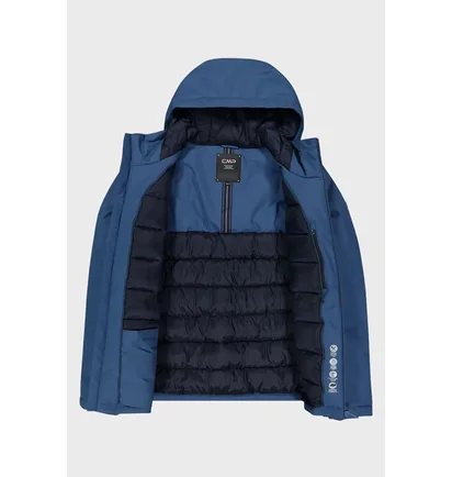 Куртка мужская CMP Fix Hood Feel Warm Blue 35K3717-N825