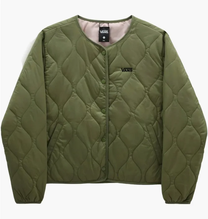 Куртка женская Vans Forces Os Short Rev Liner Jacket Green VN0A7RNGCDK