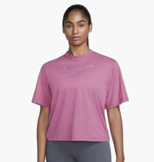 Футболка женская Nike Df Tee Ss Boxy Pink DX7984-656