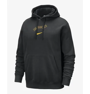Худи мужское Nike Nba Golden State Warriors Club Fleece City Edition Black FB4818-010